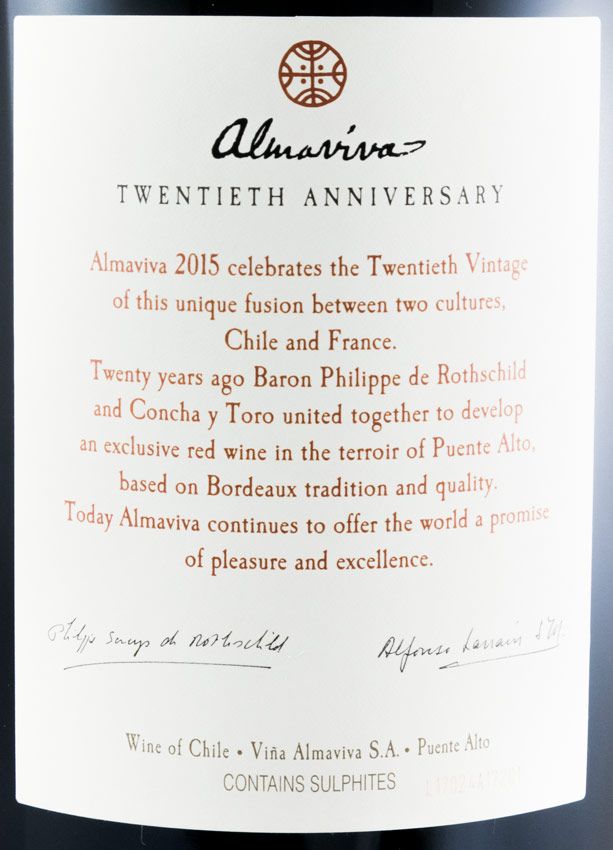 2015 Almaviva Puente Alto tinto 3L