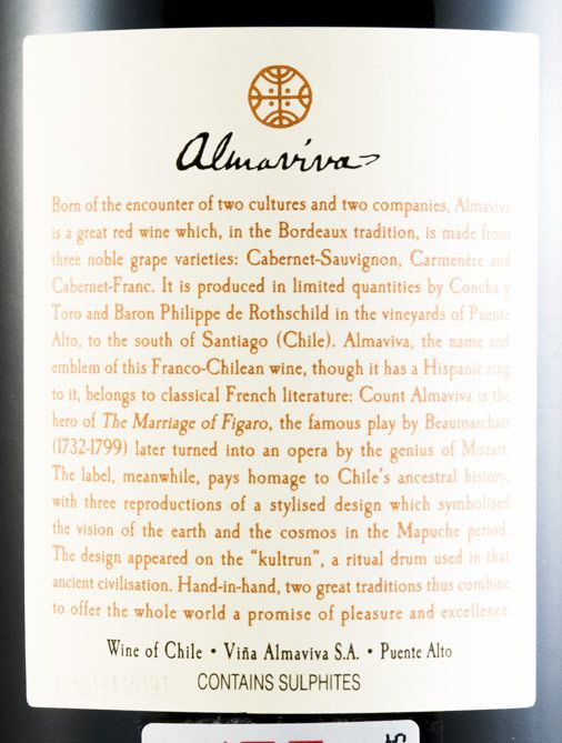 2013 Almaviva Puente Alto tinto 1,5L