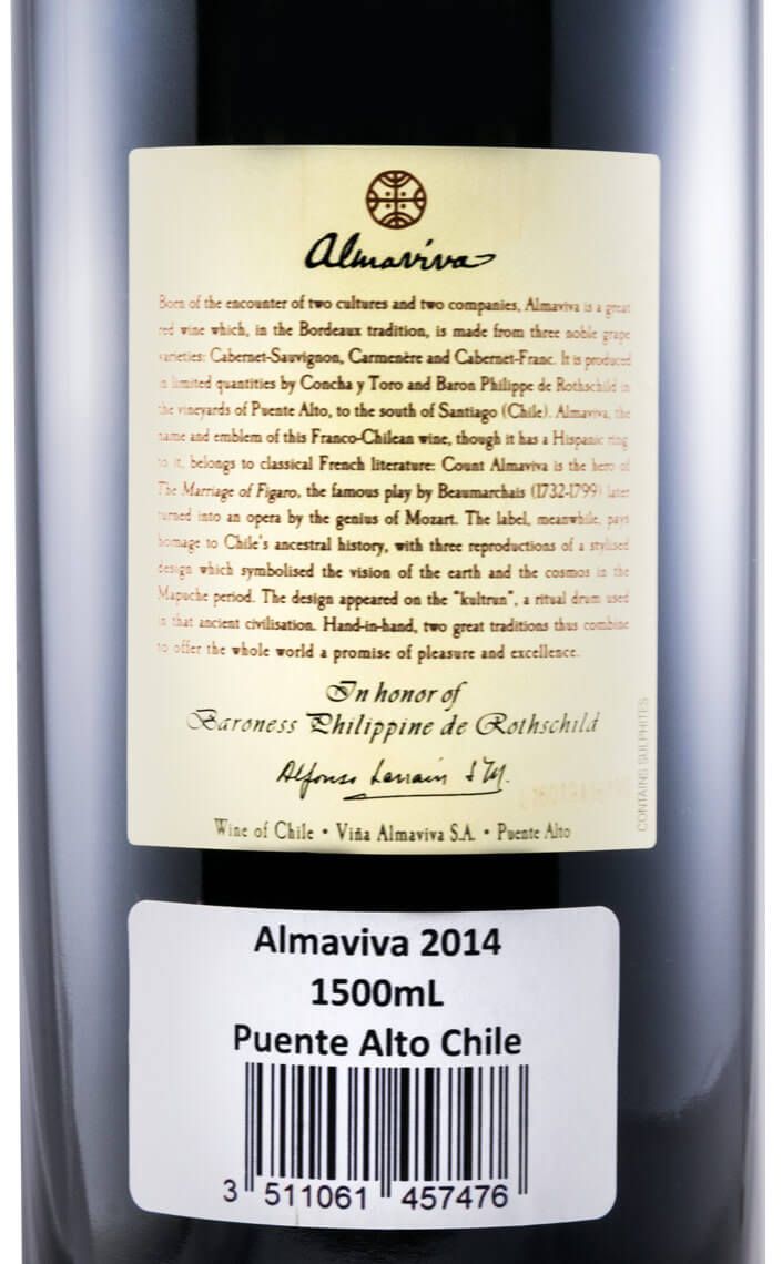 2014 Almaviva Puente Alto tinto 1,5L