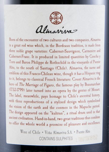 2016 Almaviva Puente Alto tinto