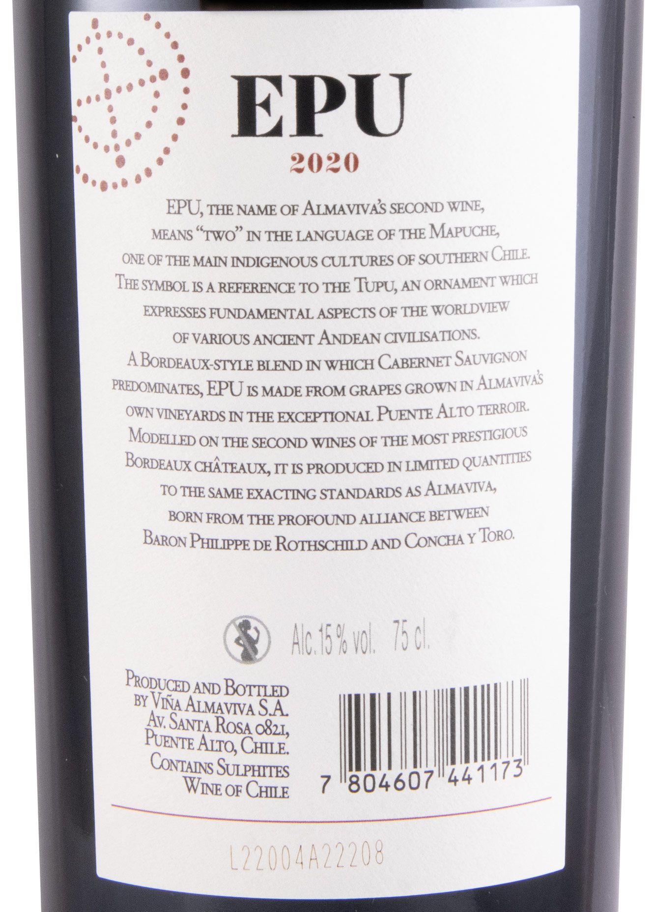 2020 Almaviva Epu Puente Alto tinto