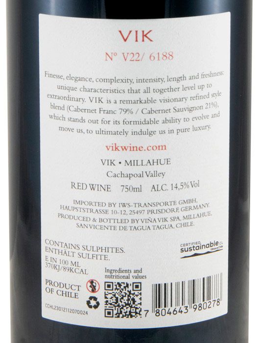 2022 VIK Millahue tinto