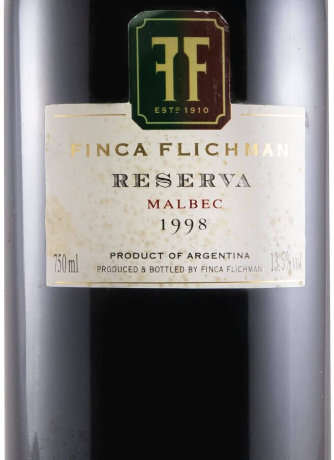 1998 Finca Flichman Malbec Reserva red
