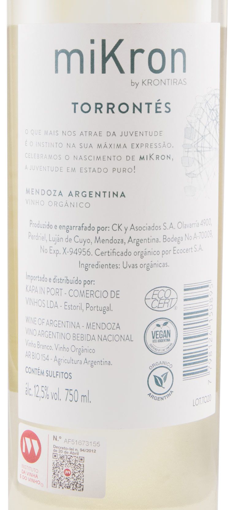 2020 MiKron Torrontés organic white