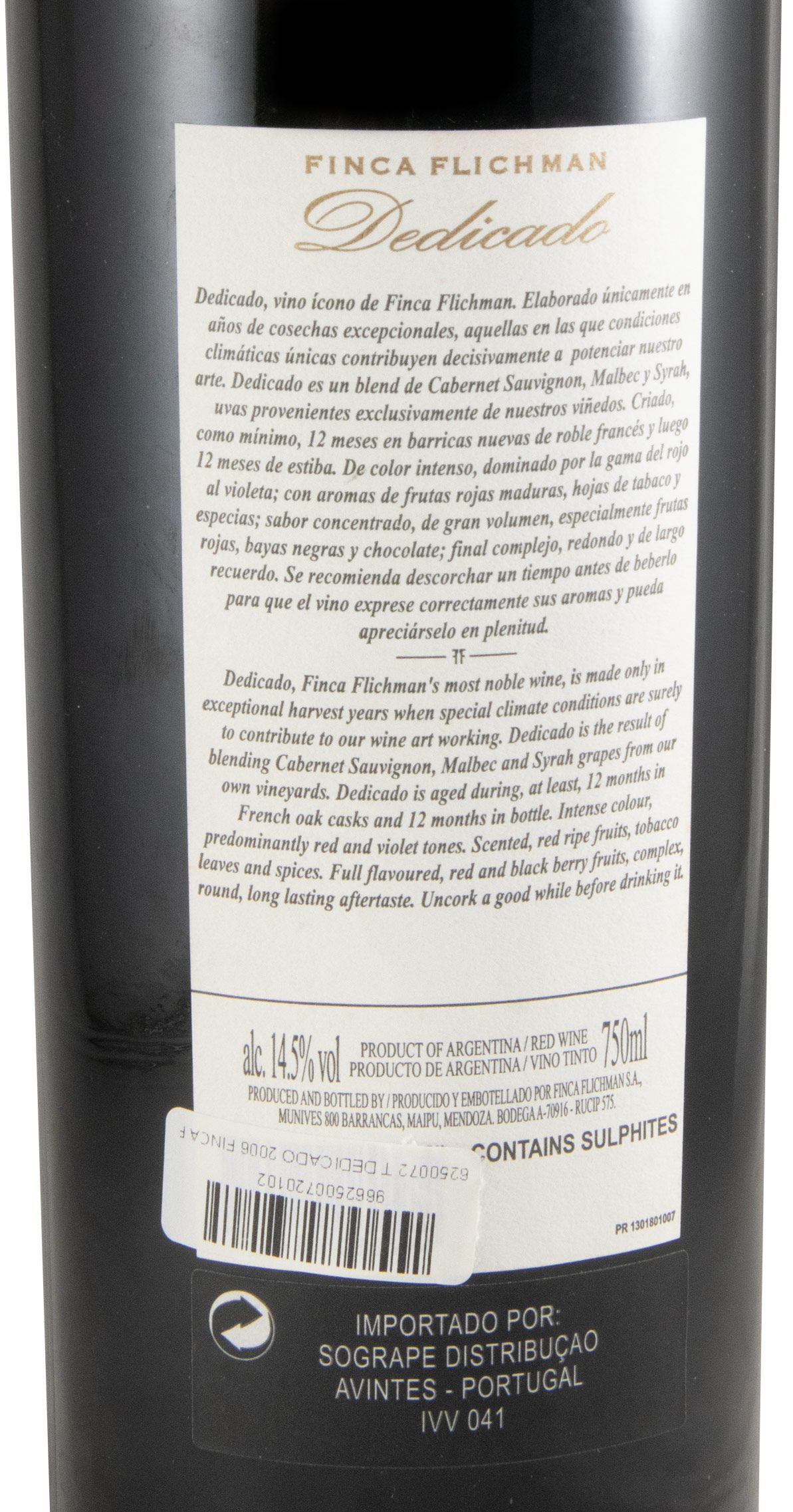 2006 Finca Flichman Dedicado red