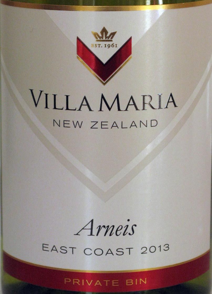 2013 Villa Maria Arneis East Coast Private Bin branco