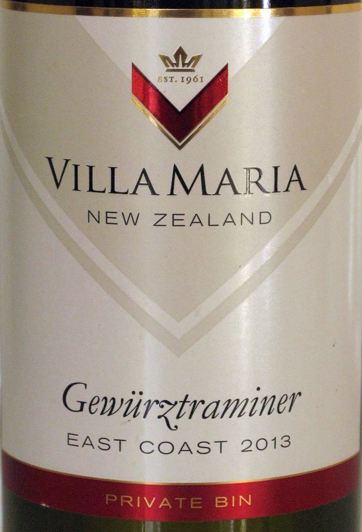 2013 Villa Maria Gewurztraminer Private Bin branco