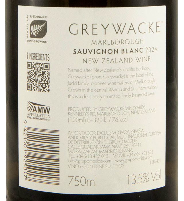 2024 Greywacke Sauvignon Blanc Marlborough branco