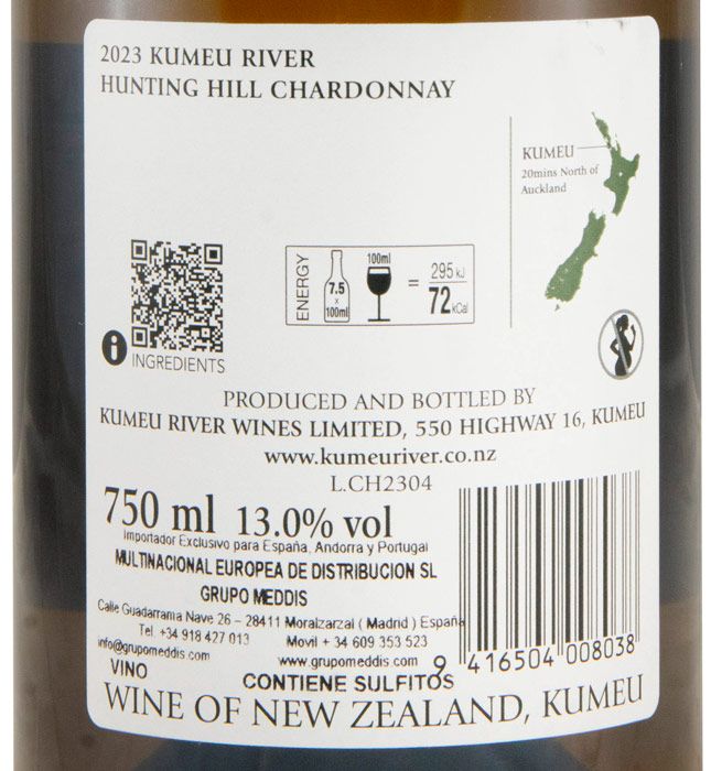 2023 Kumeu River Hunting Hill Chardonnay branco