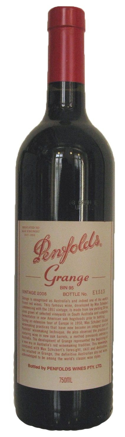 2008 Penfolds Bin 95 Grange Barossa Valley tinto