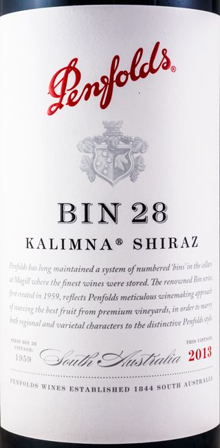 2013 Penfolds Bin 28 Kalimna Shiraz Barossa Valley tinto