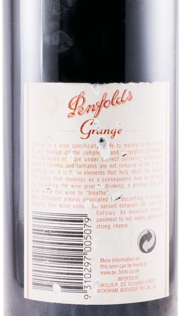 1995 Penfolds Grange Syrah Barossa Valley tinto