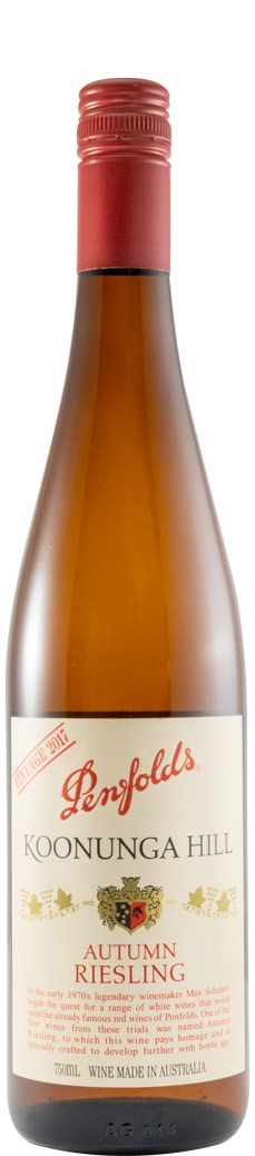 2017 Penfolds Koonunga Hill Autumn Riesling Barossa Valley branco