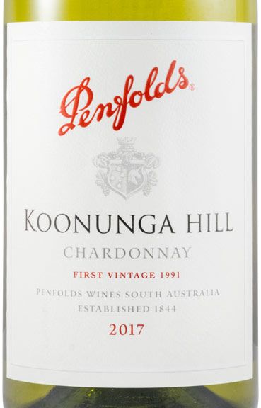 2017 Penfolds Koonunga Hill Chardonnay Barossa Valley branco