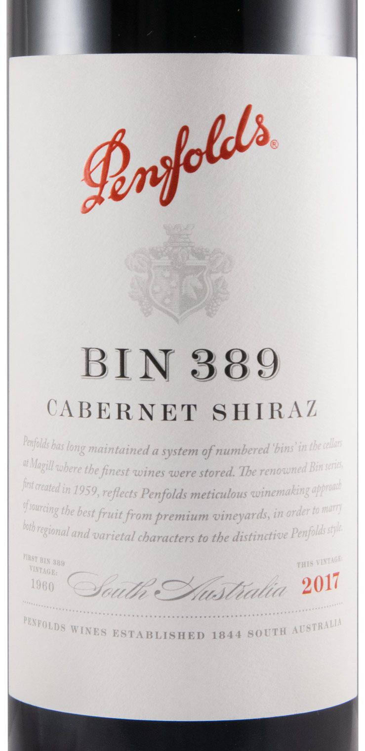 2017 Penfolds Bin 389 Cabernet Sauvignon & Shiraz Barossa Valley tinto