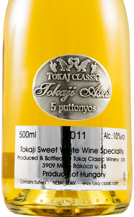 2011 Tokaji Tokaj Classic Aszú 5 Puttonyos white 50cl