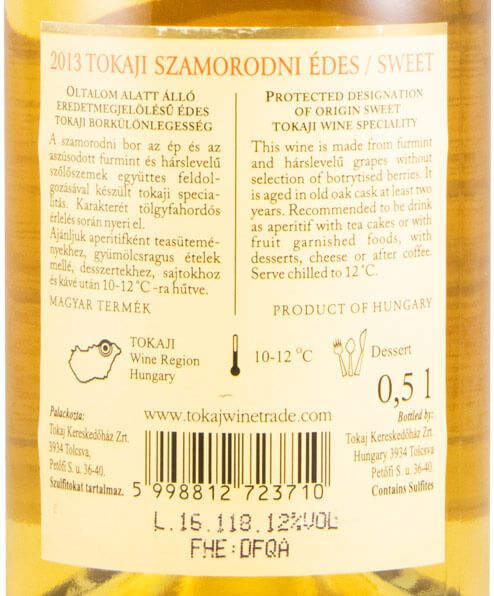 2013 Tokaji Grand Tokaj Szamorodni Edes branco 50cl