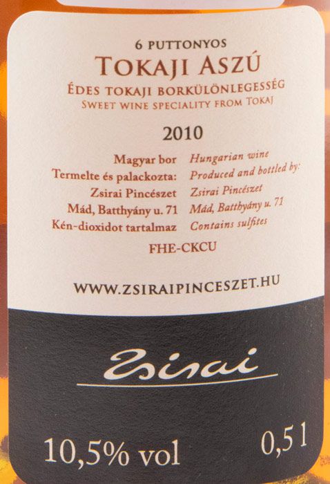 2010 Tokaji Zsirai Aszú branco 50cl
