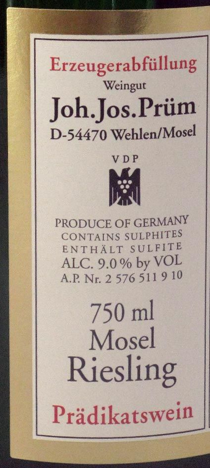 2011 Brauneberger Juffer Sonnenuhr Long Goldkapsel Auslese Riesling Schloss Lieser branco