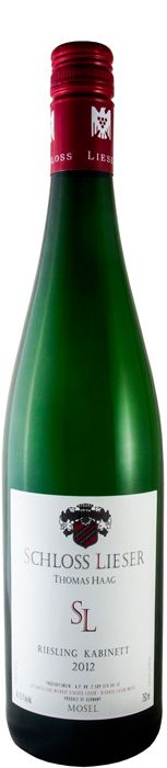 2012 Schloss Lieser Kabinett branco