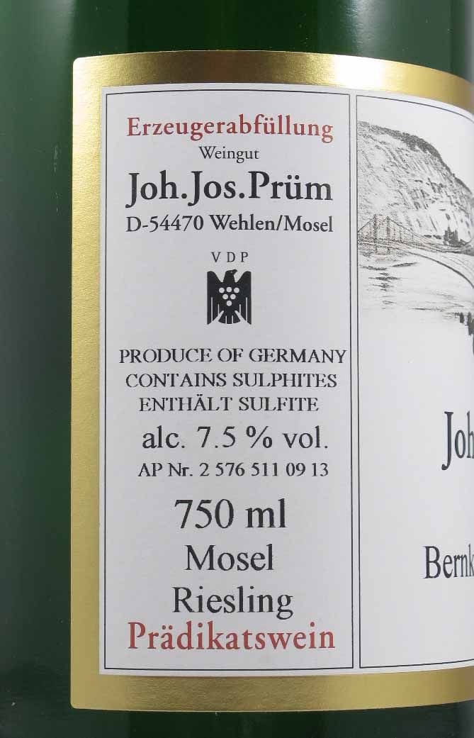 2012 Joh. Jos. Prüm Bernkasteler Badstube Auslese branco