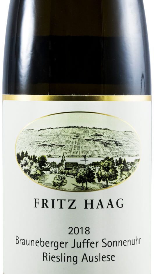 2018 Fritz Haag Brauneberger Juffer Sonnenuhr Auslese Riesling branco