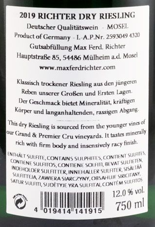 2019 Max Ferd. Richter Riesling Dry white