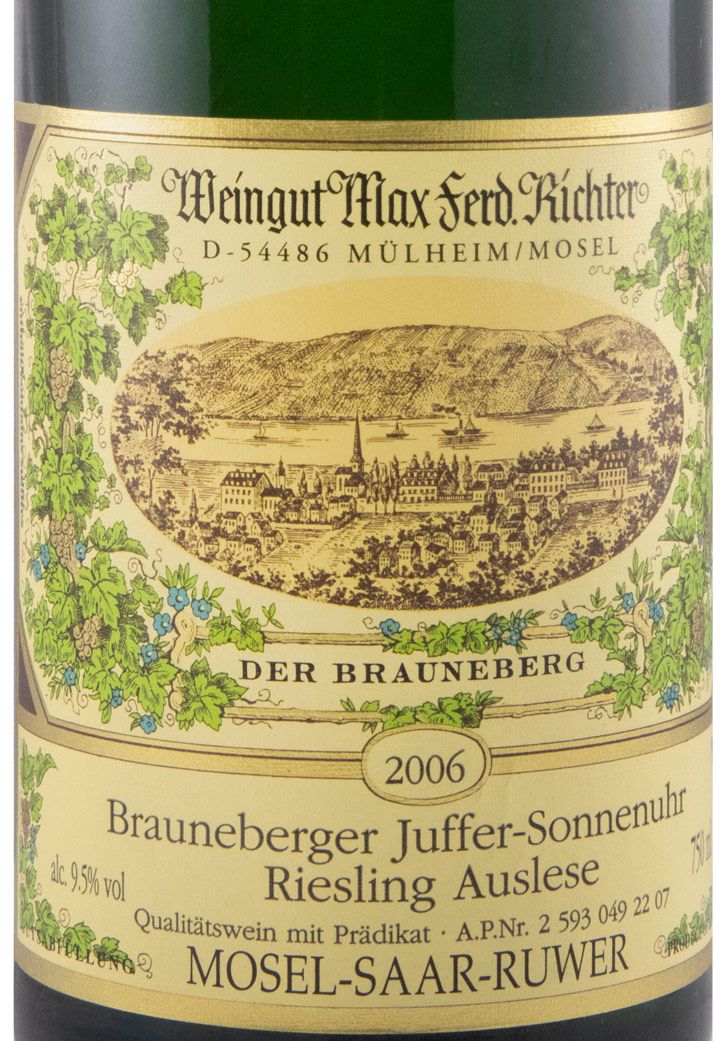 2006 Max Ferd. Richter Brauneberger Juffer Sonnenhur Auslese Riesling branco