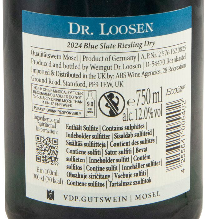 2024 Dr. Loosen Blue Slate Riesling Dry Kabinet branco