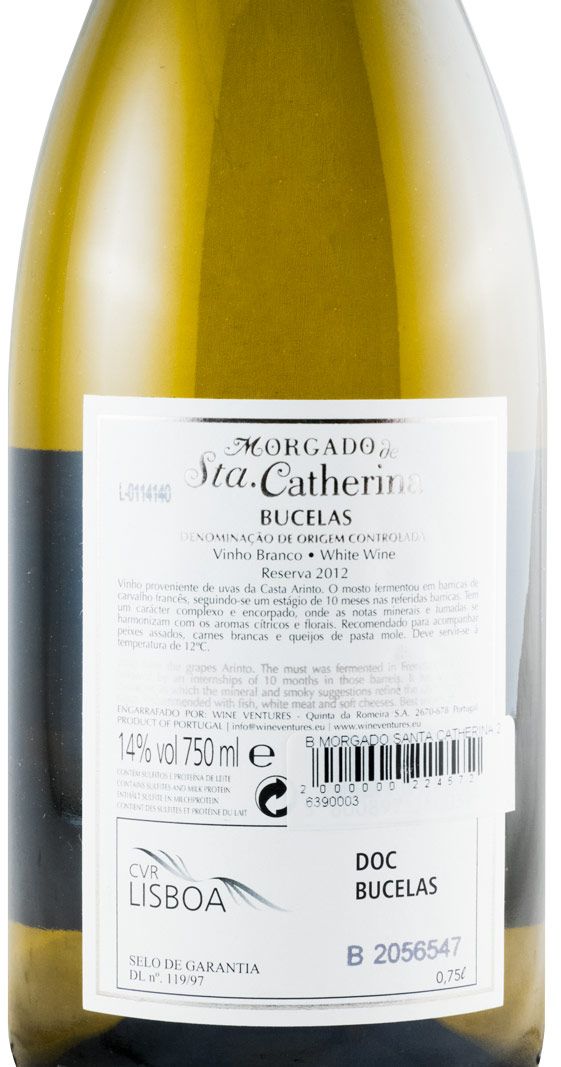 2012 Morgado de Sta. Catherina Reserva white