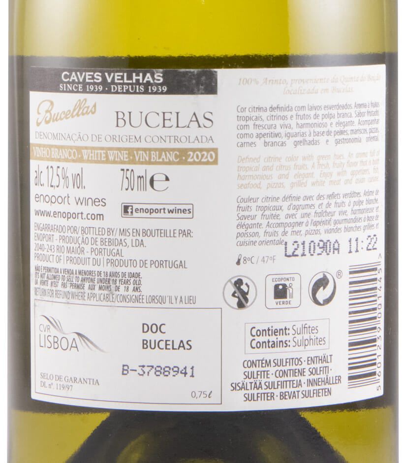2020 Caves Velhas Bucellas Arinto branco