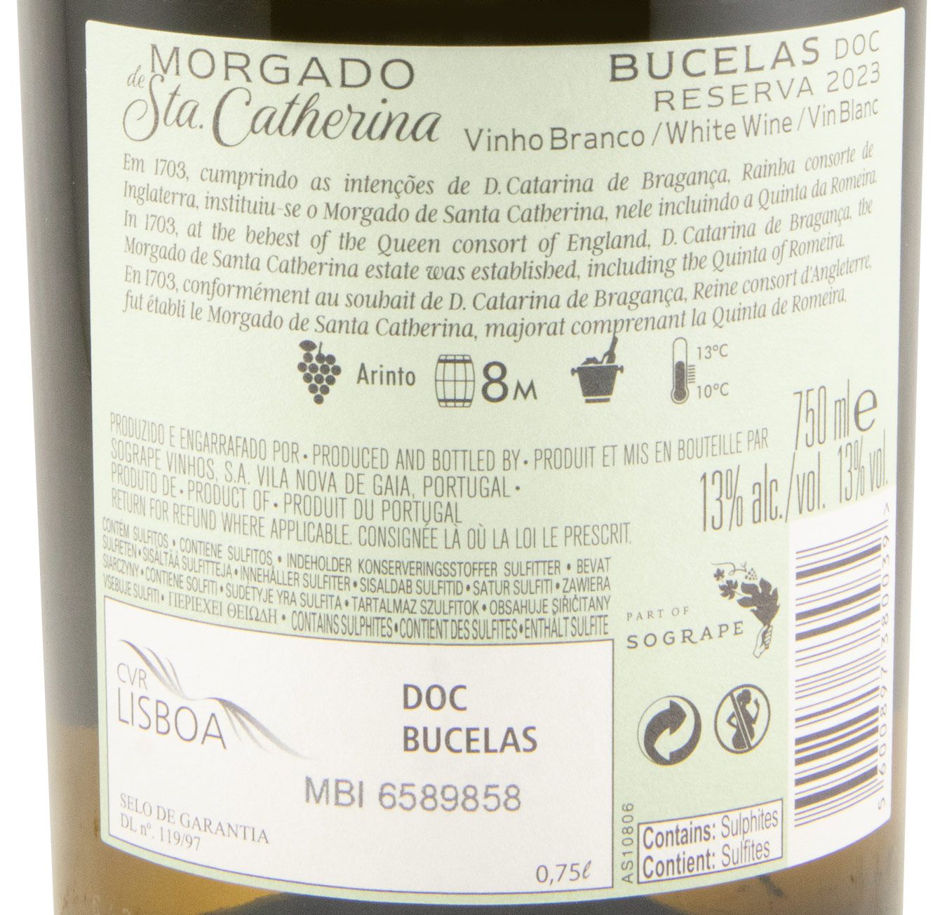 2023 Morgado de Sta. Catherina Reserva white