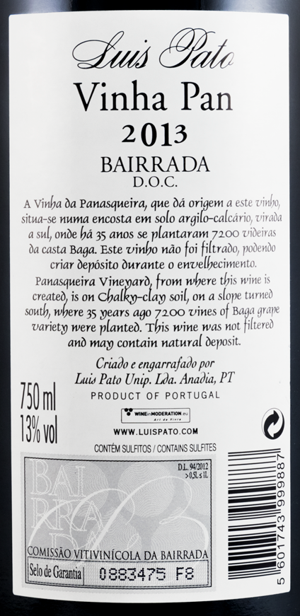 2013 Luis Pato Vinha Pan tinto