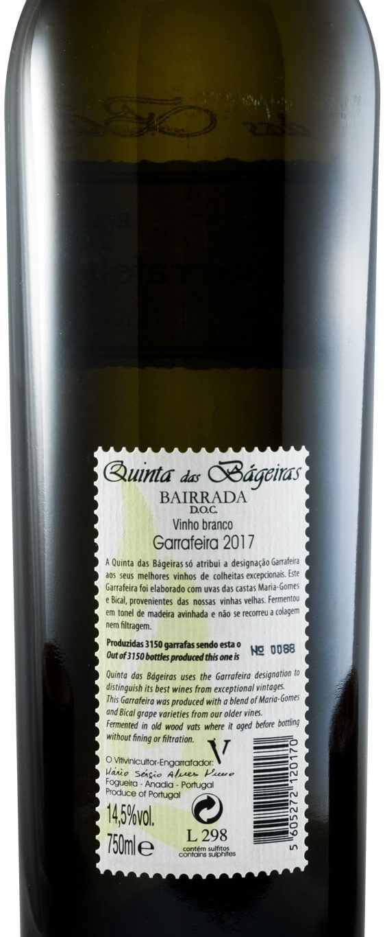 2017 Quinta das Bágeiras Garrafeira white