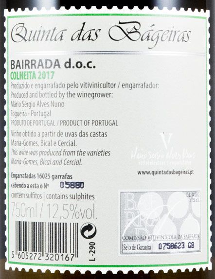 2017 Quinta das Bágeiras white