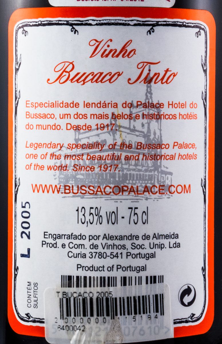 2005 Buçaco Reservado red