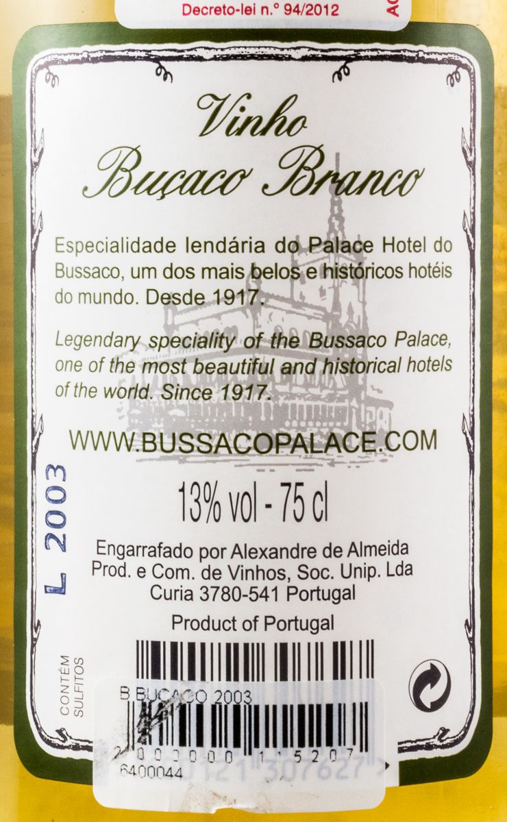 2003 Buçaco Reservado branco