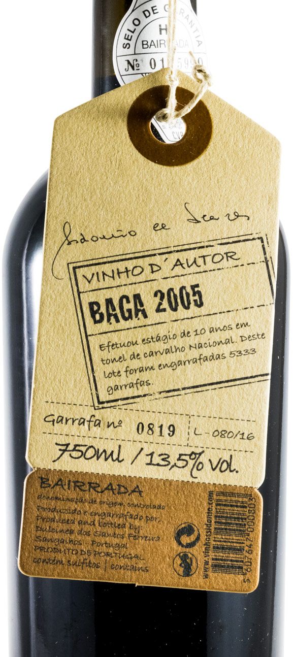 2005 Sidónio de Sousa Vinho D'Autor red