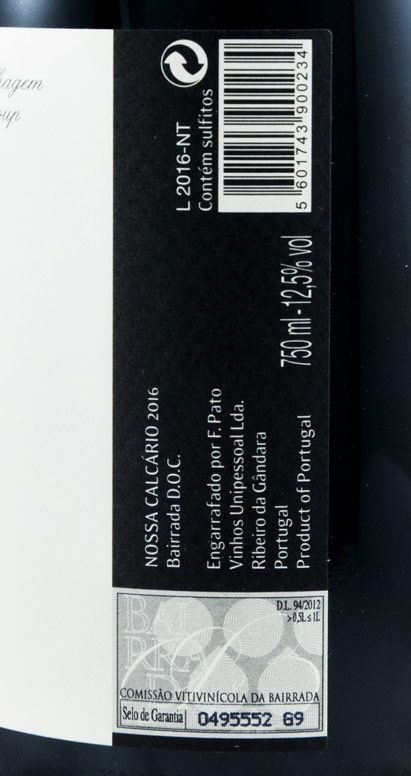 2016 Filipa Pato Nossa Calcário red