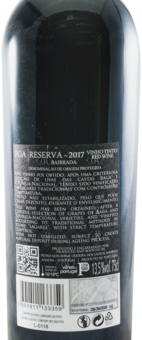 2017 Pedro Guilherme Andrade PGA Reserva tinto