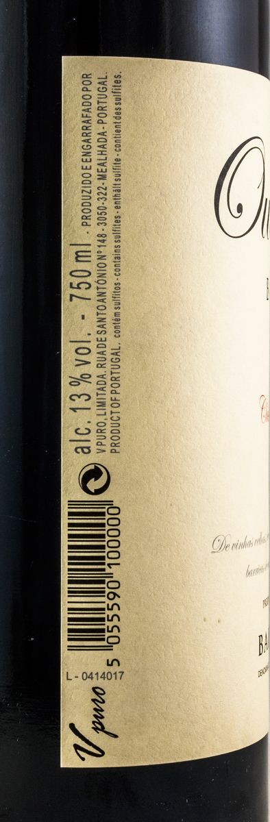 2012 Outrora Baga tinto