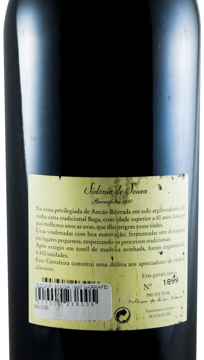 1997 Sidónio de Sousa Garrafeira red