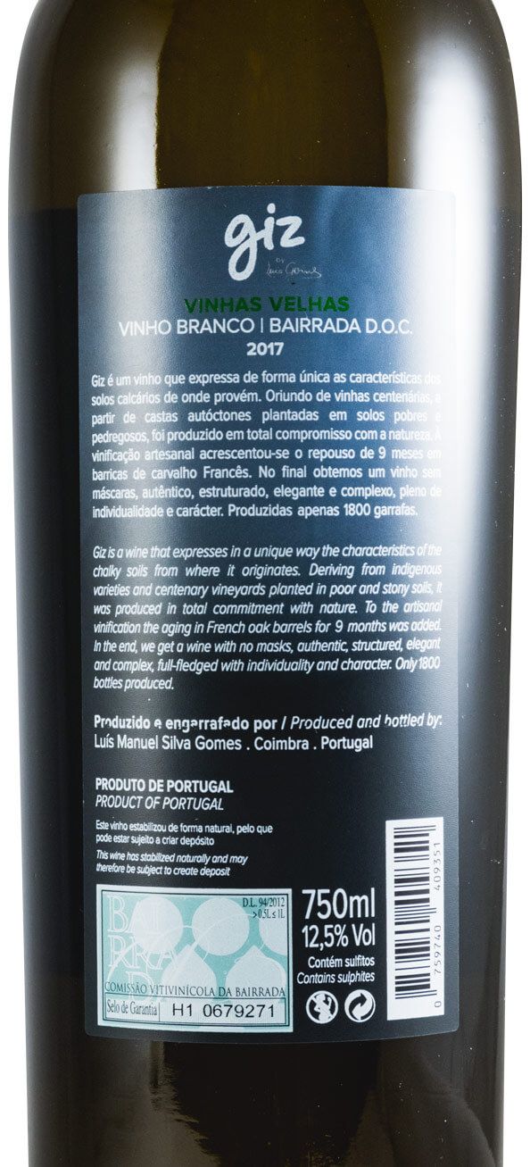 2017 Giz by Luís Gomes Vinhas Velhas white