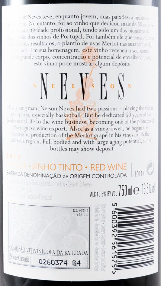 2013 Nelson Neves tinto