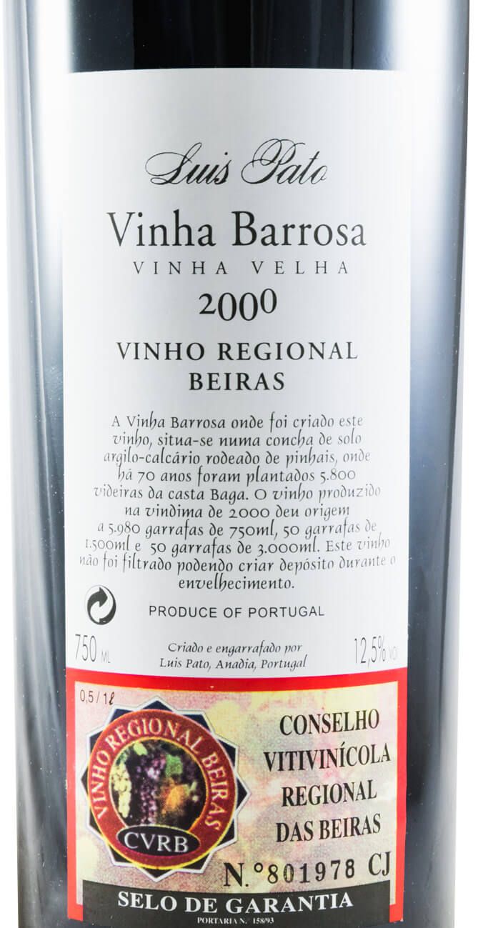 2000 Luís Pato Vinha Barrosa red