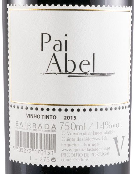 2015 Quinta das Bágeiras Pai Abel red