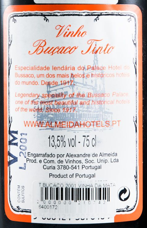 2001 Buçaco Vinha da Mata tinto