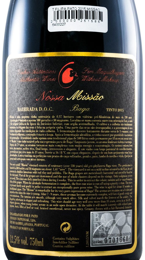 2015 Filipa Pato Missão tinto