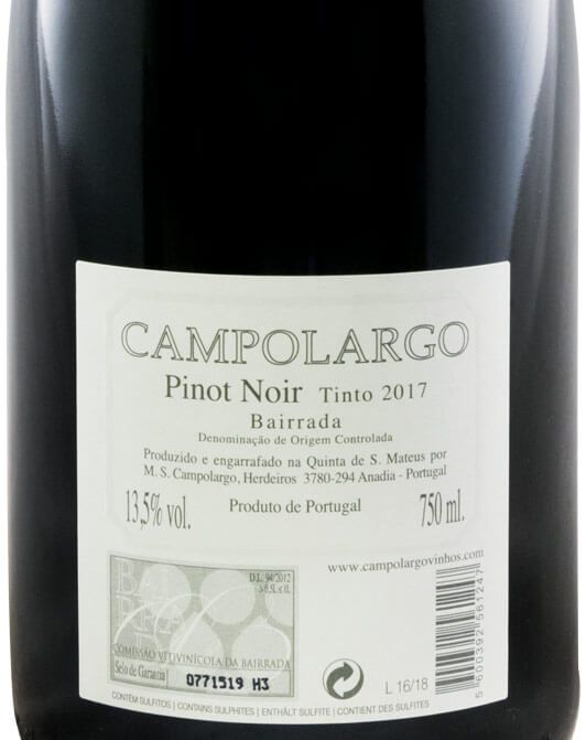 2017 Campolargo Pinot Noir red
