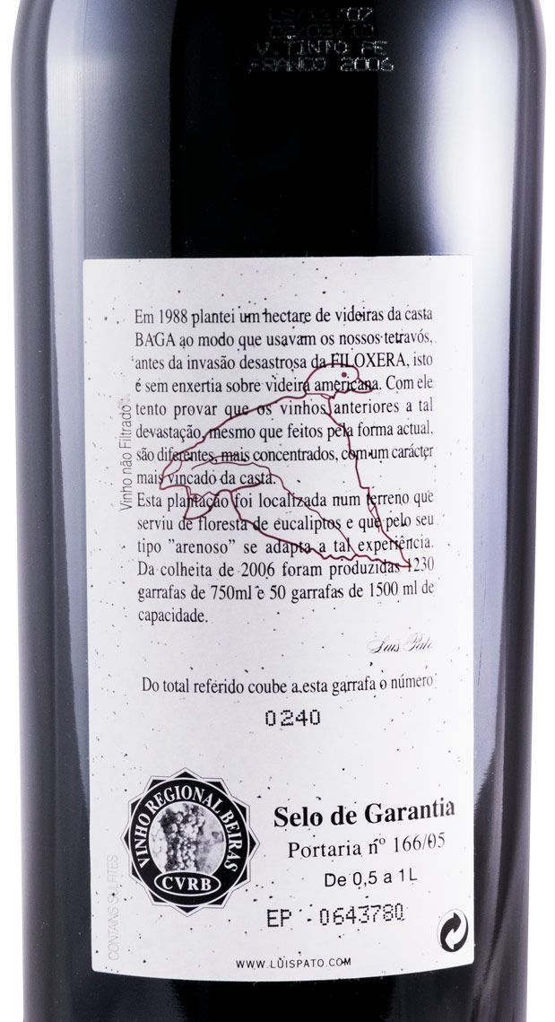2006 Luís Pato Quinta do Ribeirinho Pé Franco tinto